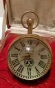 Railway Regulator Lever Swiss Bubble Brass Glass Clock Clocks photo 7