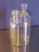 Antique/old Apothecary Pharmacy Medical Clear Glass Bottle With Double/two Necks Bottles & Jars photo 3
