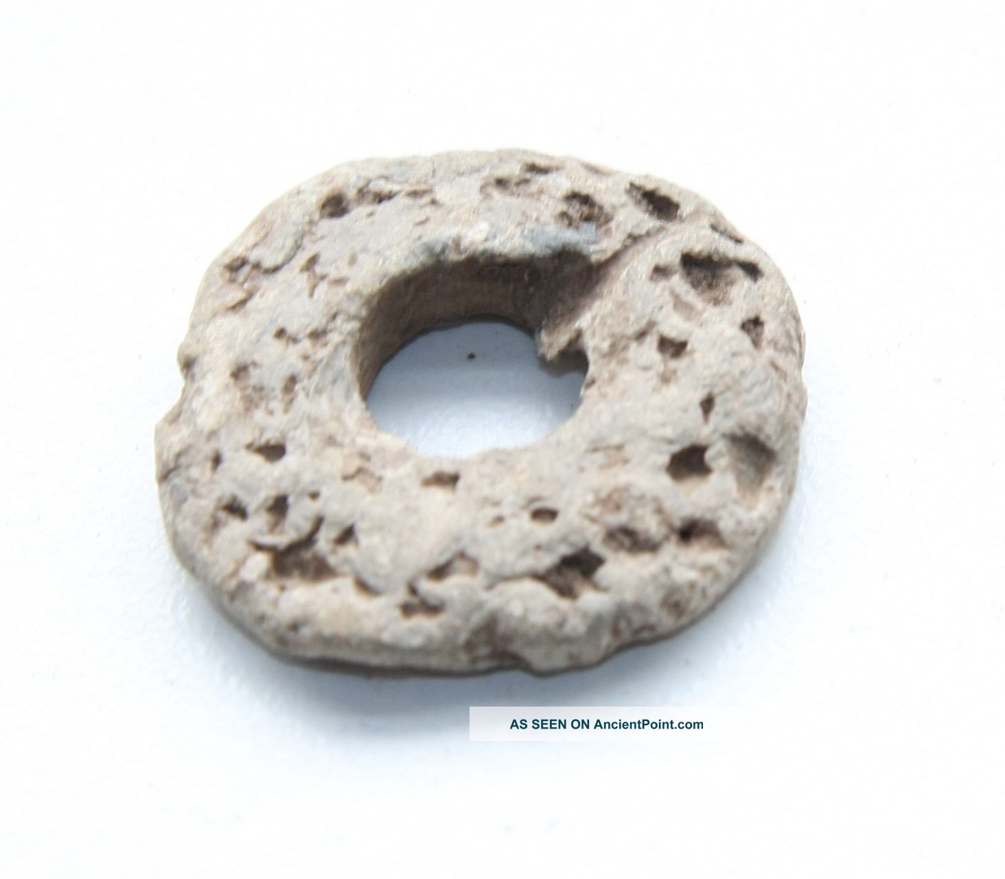 Ancient Old Spindle Whorl.  Artifact Metal Detecting Find. Viking photo