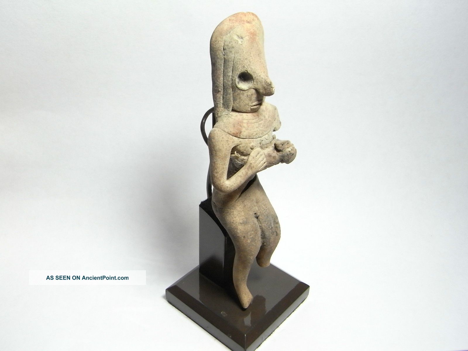 Indus Valley Harappa Culture Fertility Statuette & Stand 2500 Bc.  (a781) Near Eastern photo