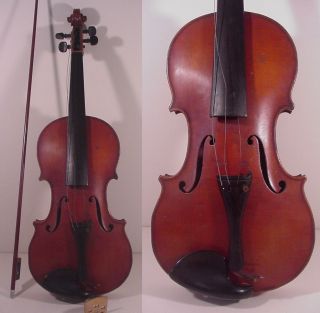 Estate Fresh Antonio Loveri (maker) 4/4 Violin & Haberline Bow Made In Germany photo