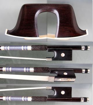 Fine Old Certified French Violin Bow Peccatte/simon Sc.  C.  1850 photo