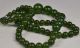 Chinese Oriental Vintage Green Jade Beads Necklace Other Chinese Antiques photo 2