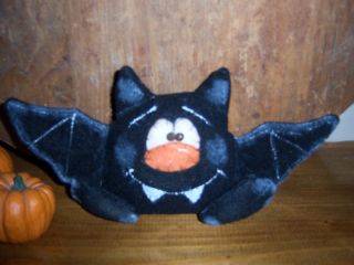 Primitive Hc Halloween Black Bat Shelf Sitter Bowl Filler Cupboard Tuck Ornie photo