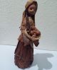 Primitive 1800 ' S Handmade Corn Husk Doll Figurine Statue Hand Made Girl Woman Primitives photo 3