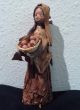 Primitive 1800 ' S Handmade Corn Husk Doll Figurine Statue Hand Made Girl Woman Primitives photo 4