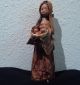 Primitive 1800 ' S Handmade Corn Husk Doll Figurine Statue Hand Made Girl Woman Primitives photo 7