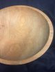 Signed Antique Vintage Early Munising Out Of Round Wood Dough Bowl 13.  5 