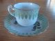 Vintage China Tea Cup & Saucer T&v Depose France Green Ferns Demitasse Espresso Cups & Saucers photo 2