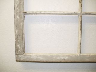 Vintage 6 Pane Wood Window Farmhouse Shabby - Chic Rustic Craft photo