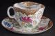 Antique Moustache Cup And Saucer Cf Impressed Mark,  7282 Cups & Saucers photo 3