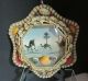 2 Antique Shell Work Convex Glass Diorama Sailors Valentines Inc Ss Titanic Folk Art photo 9