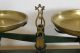 Antique Cast Iron Beam Balance Scale W/ Brass Pans - Orig.  Paint - Large Scales photo 1