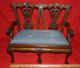 Vintage Salesman Sample Settee Carved Mahogany Chippendale Style Bench Loveseat Unknown photo 7