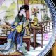 Chinese Colourful Porcelain Hand Painted Beauty Plate W Qianlong Mark Plates photo 2