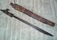 Ww11 Era Iban Borneo Head Hunters Parang Jungle Knife Tribal Sword W/ Scabbard Other Ethnographic Antiques photo 1