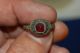 Medieval Ring With Red Glass Stone - Uk Detecting Find - Circa 1400 Ad British photo 3