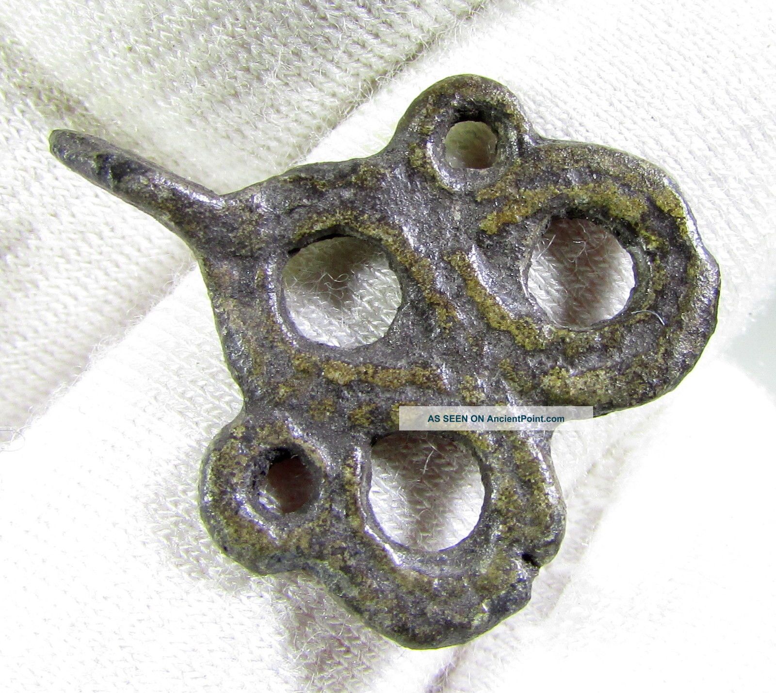 Rare Viking Bronze Open Work Serpent Pendant / Amulet - Wearable Artifact - Mn39 Roman photo