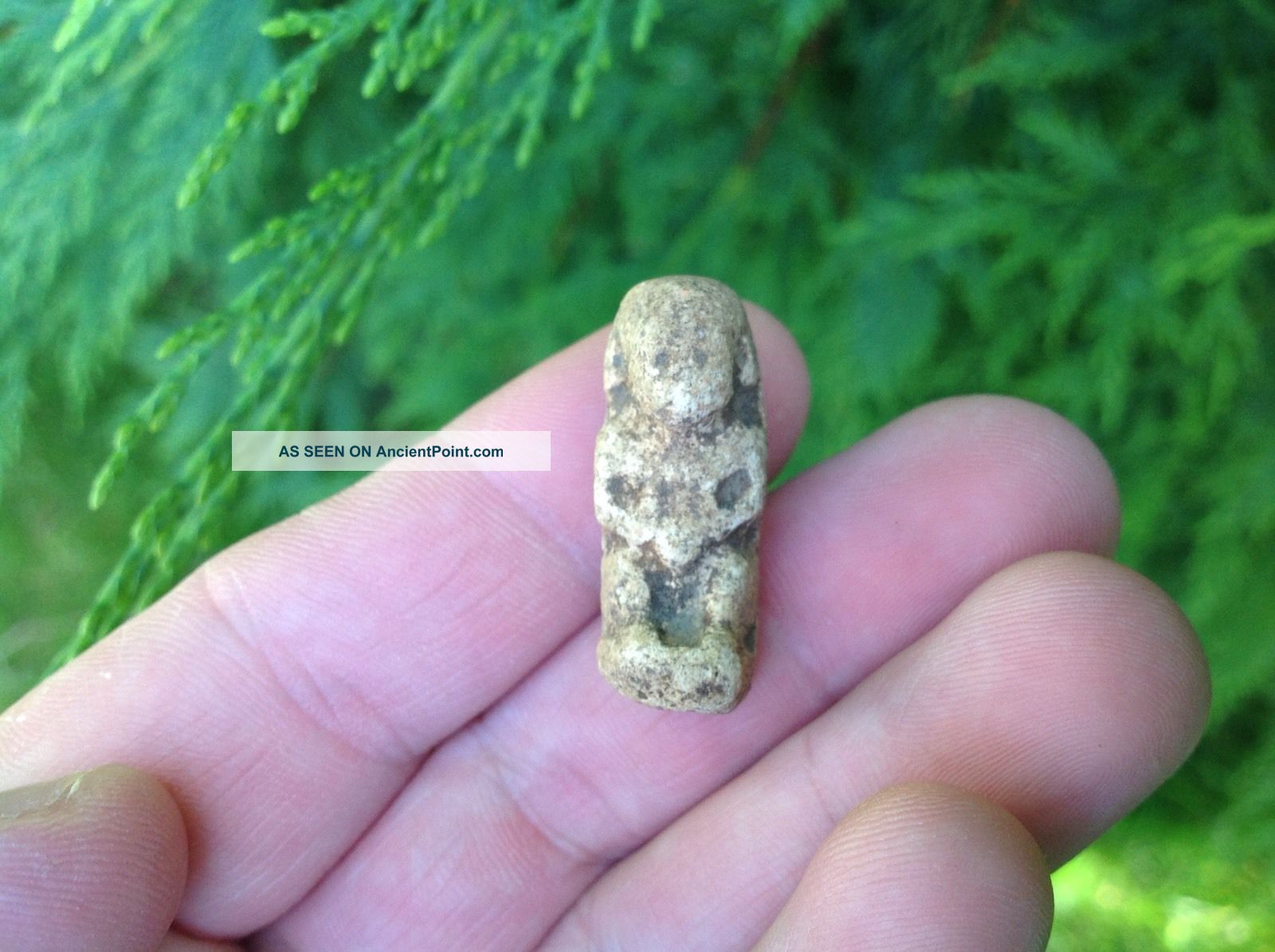Ancient Egyptian Faience Style Amulet Of A Pharaoh: 4th - 1st Century Bc. Egyptian photo