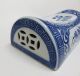 Chinese Blue & White Porcelain Headrest / Opium Pillow Other Chinese Antiques photo 7