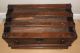 Vtg Wardrobe Steamer Trunk Train Luggage Flat Top Coffee Table Antique Old 1900-1950 photo 1