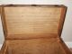Vtg Wardrobe Steamer Trunk Train Luggage Flat Top Coffee Table Antique Old 1900-1950 photo 5