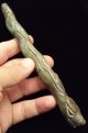 Jade Pre Columbian Rattlesnake - Serpent Effigy - Antique Aztec/mayan Artifacts The Americas photo 4