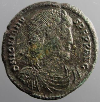 Jovianus,  Double Maiorina,  Big Size,  Rare,  Christogram,  Thessalonica,  363 - 364 Ad photo