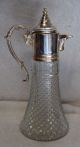 Vintage Diamond Point Silver Plate Carafe With Ice Lip Decanters photo 1