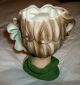 Intense Large Relpo K 1695 Elegant Teen Girl Lady Head Vase Earrings Intact Art Deco photo 3