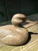 Vintage Half Size Hand Carved Relief Wood Wooden Duck Decoy Folk Art Carving Primitives photo 1