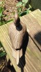 Vintage Half Size Hand Carved Relief Wood Wooden Duck Decoy Folk Art Carving Primitives photo 6