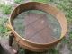 Antique Primitive Huge Wooden Shaker Style Grain Sieve W/wood & Tin Scoop No.  4 Primitives photo 1