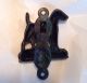 Antique Smooth Haired Terrier Dog Solid Brass Figural Doorknocker England Door Bells & Knockers photo 5
