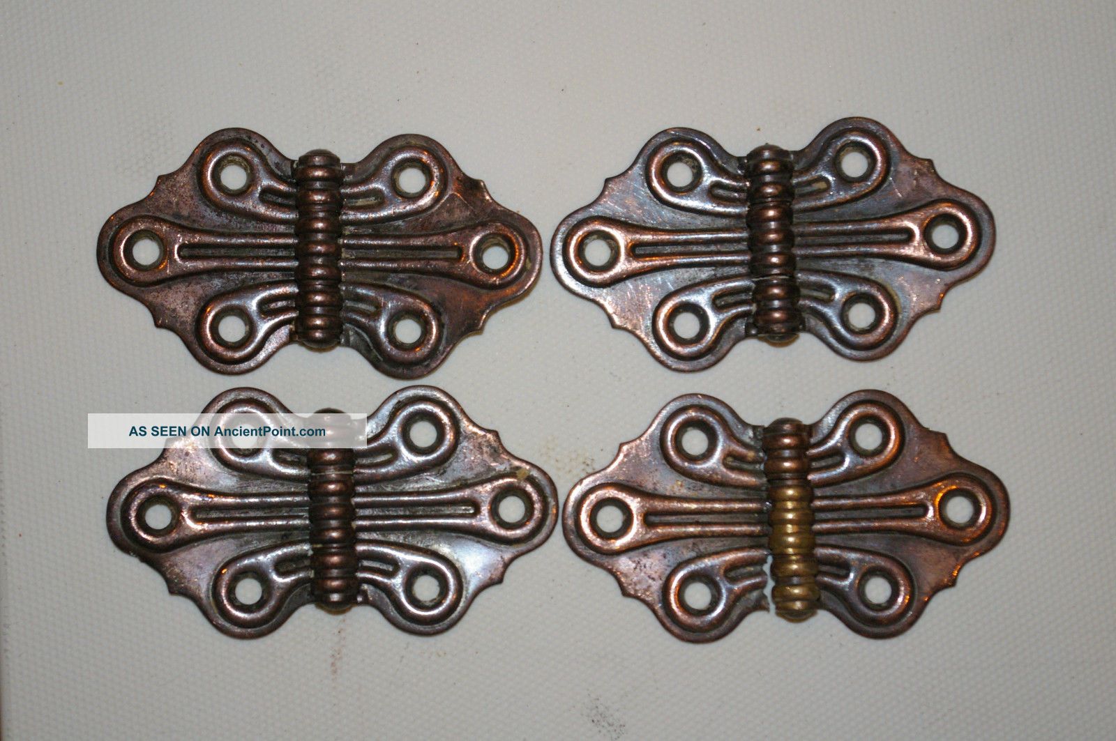 4 - Pat ' D 1888 Butterfly Cabinet Door Hinges.  Antique Hardware Replacements Other Antique Hardware photo
