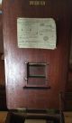 Antique 19c Wooden Cash Register Drop Box O ' Brien ' S Check Till Liverpool W/key Cash Register, Adding Machines photo 3