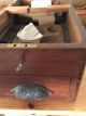 Antique 19c Wooden Cash Register Drop Box O ' Brien ' S Check Till Liverpool W/key Cash Register, Adding Machines photo 5