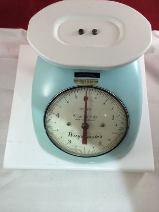 Vintage Waymaster Kitchen Scales Metal Made In England photo
