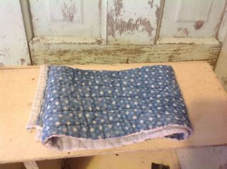 Moprimitivepast Antique X Primitive Indigo Blue Stacker Cotton Strip Quilting photo