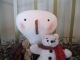 Primitive Doll Snowman Teddy Bear Winter Debbiesfromtheheart Primitives photo 1