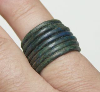 Ancient Viking.  Twisted Bronz Ring.  You Can Use. photo