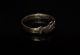 Womans Medieval Hammered Gilt Silver Clasped Hands Marriage Ring. European photo 4