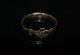 Womans Medieval Hammered Gilt Silver Clasped Hands Marriage Ring. European photo 5