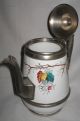 Antique Manning Bowman & Co.  Victorian Graniteware Enamelware Coffeepot 9 - 3/4 