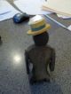 Old Folk Art Jointed Black Man Doll,  9.  5 