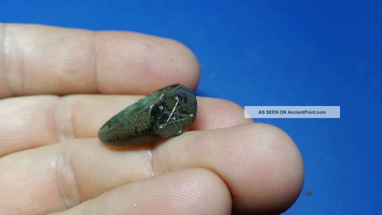 Roman Or Medieval Pentagram Ring Roman photo