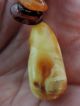 Antique Natural Baltic Cognac Egg Yolk Butterscotch Amber Pendant With Necklace Other Antiquities photo 8