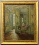 Antique James G Rosenberg Victorian Home Interior American O/c Oil Painting Victorian photo 1