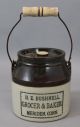 Antique 20thc E.  Swasey & Co Advertising Oyster Jar Crock,  Bail Handle Other Maritime Antiques photo 1