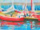 Well Listed American Artist Oil Painting Yachts In Wicklow Ireland Nr Other Maritime Antiques photo 5
